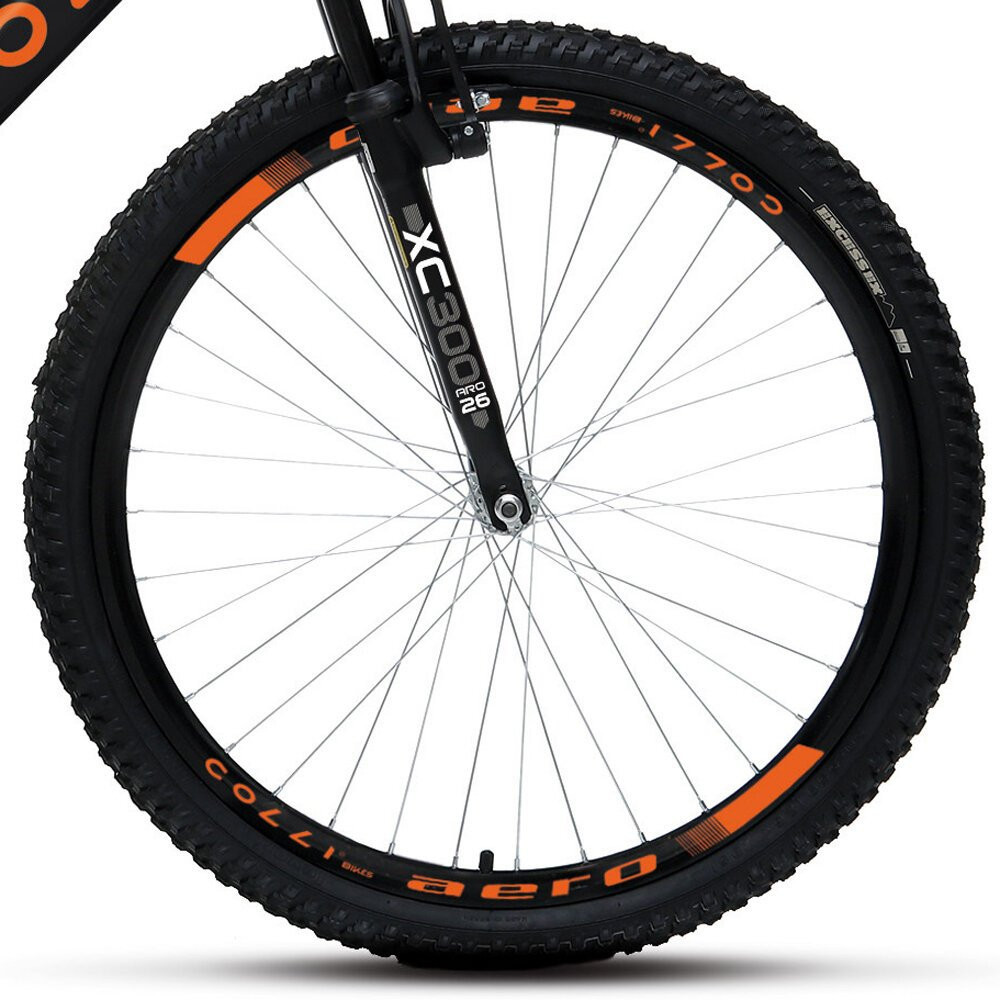 Detalhes do Bicicleta GPS Aro 26 Aero Freio V-Brake Quadro 18 Colli