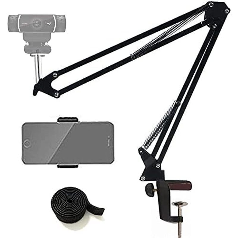 Suporte Para Webcam Telefone Suspensão Braço De Tesoura Tripé Câmera Celulares , Logitech C920 C930 C922 C615 E Outros D