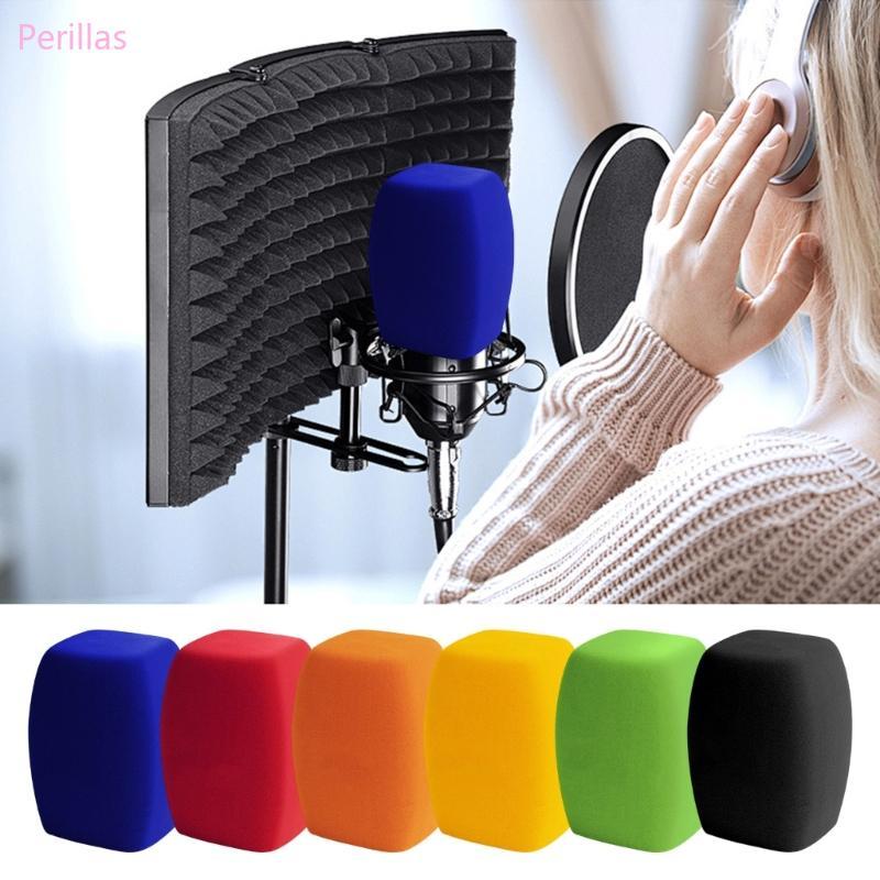 Capa Para Microfones Perillas Studio Esponjas Densidade Corte Quadrado Supressão Ruído Superior
