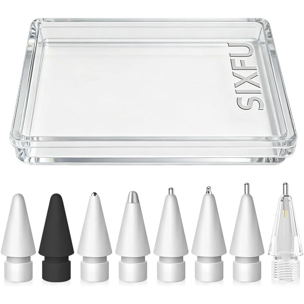 SIXFU 8 Estilos de Pontas para Apple Pencil, Múltiplas Pontas Duráveis para Appl