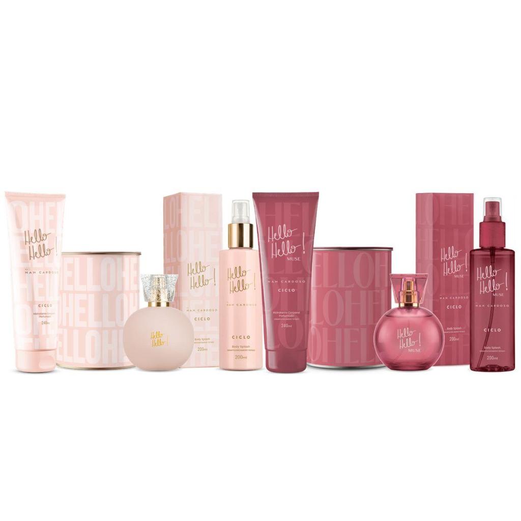 Combo Kit Hello Hello + Muse Deo Colônias 100ml + Hidratante + Body Splash