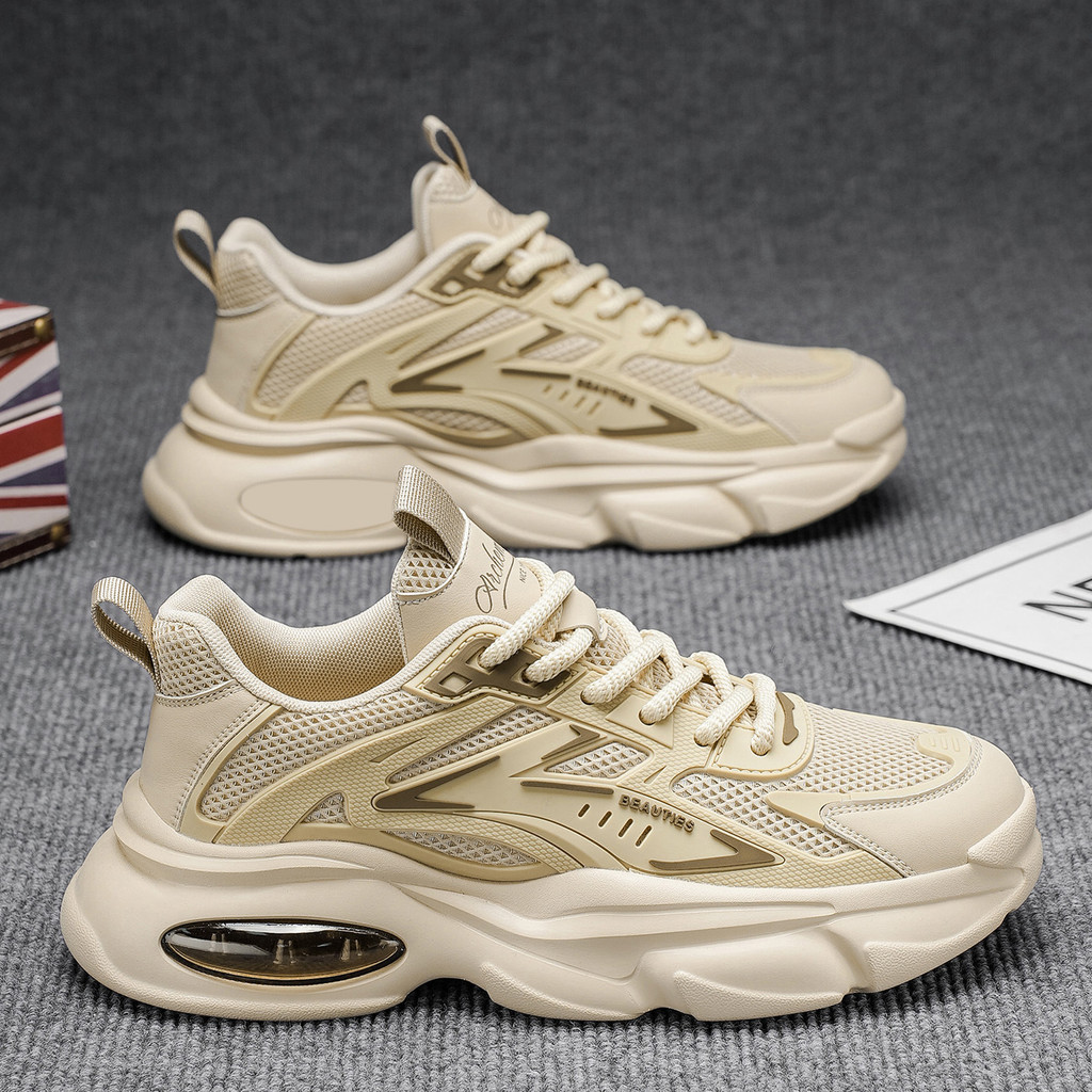 Papai sapatos masculinos verão novo estilo respirável malha sapatos masculinos na moda All-Match sapatos esportivos de s