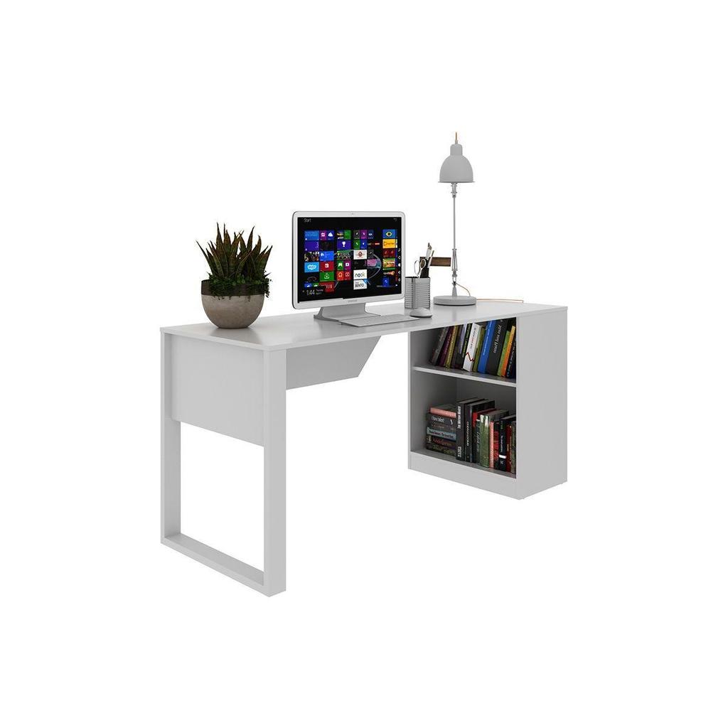 Mesa Computador ME4182 c/Prateleira Branco Tecno Mobili