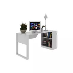 Mesa Computador ME4182 c/Prateleira Branco Tecno Mobili