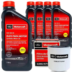 Kit 5 Litros de Óleo e Filtros Original Ford Ecosport Focus