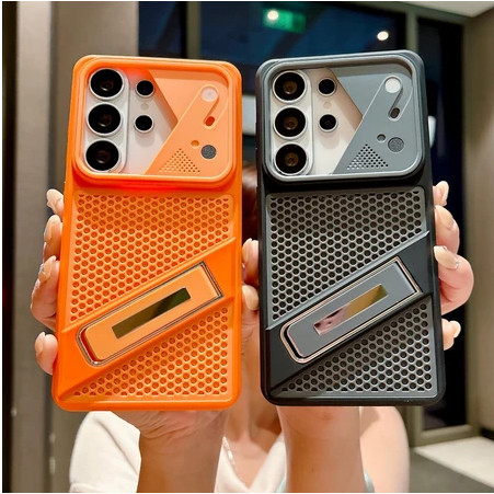 Capa De Fixação De Moldura Oculta Superior De Gelo Da Moda Samsung Galaxy S26/S25/S24/S23 Ultra A57 A56 A37 A36 A16 A17 