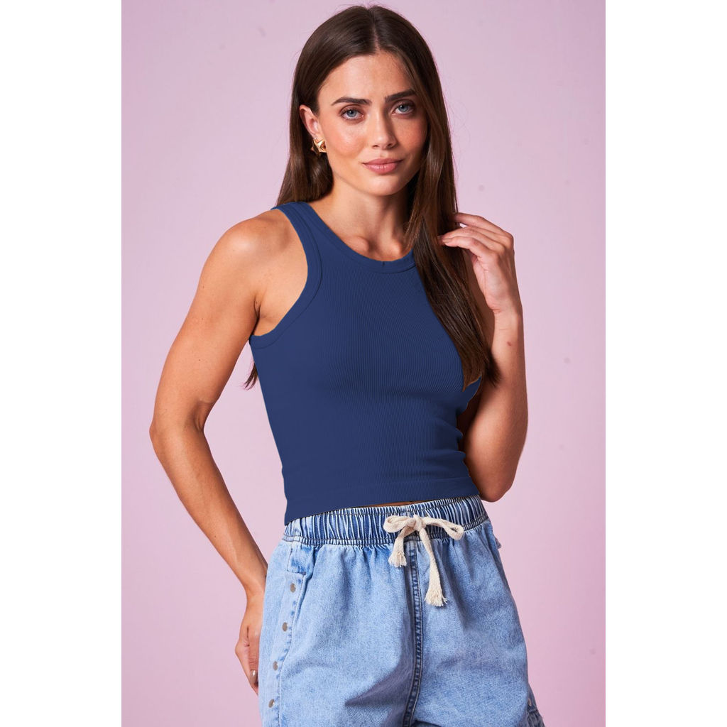 Regata Feminina Canelada Planet Girls Azul