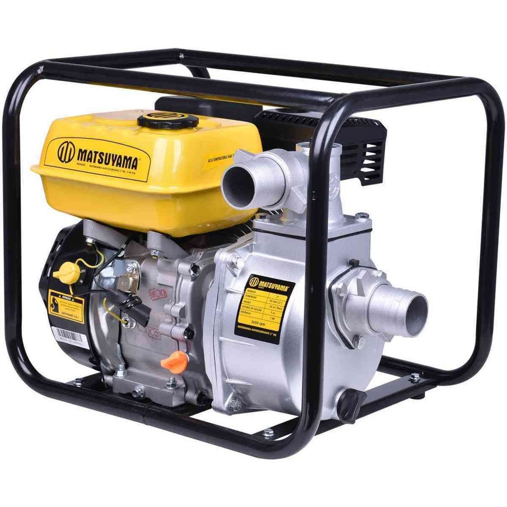 Motobomba a Gasolina 4 Tempos 7CV A Gasolina 4 Tempos Irrigação Drenagem Matsuyama