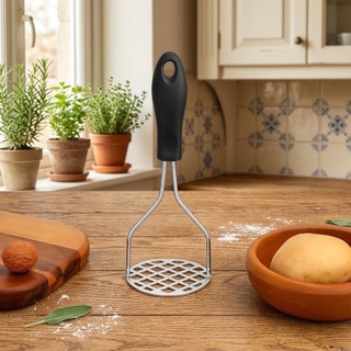 Amassador de Batatas Inox Amassador De Feijão E Legumes Espremedor Manual Para Papinhas E Molhos Especiais