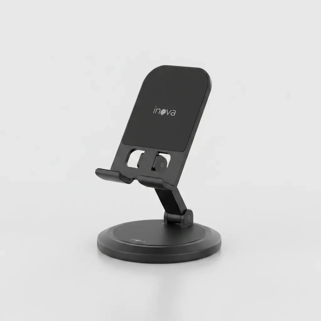 Suporte Para Celular e Tablet Dobrável Portátil Ajustável Apoio Mesa