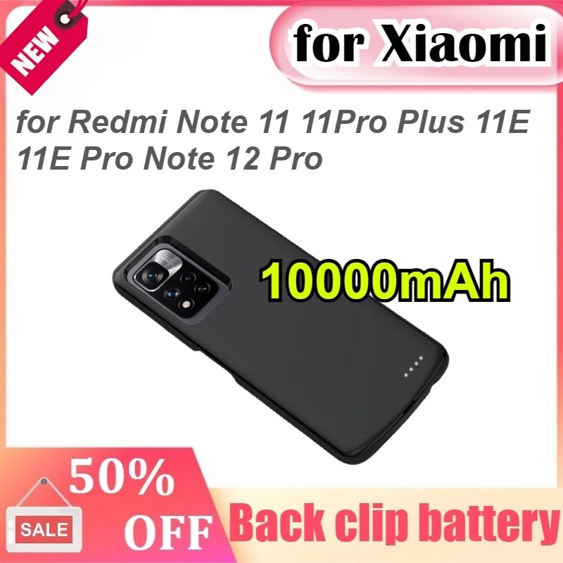 Capa De Carregador De Bateria Externa 10000mAh Para Xiaomi Redmi Note 11 11Pro P