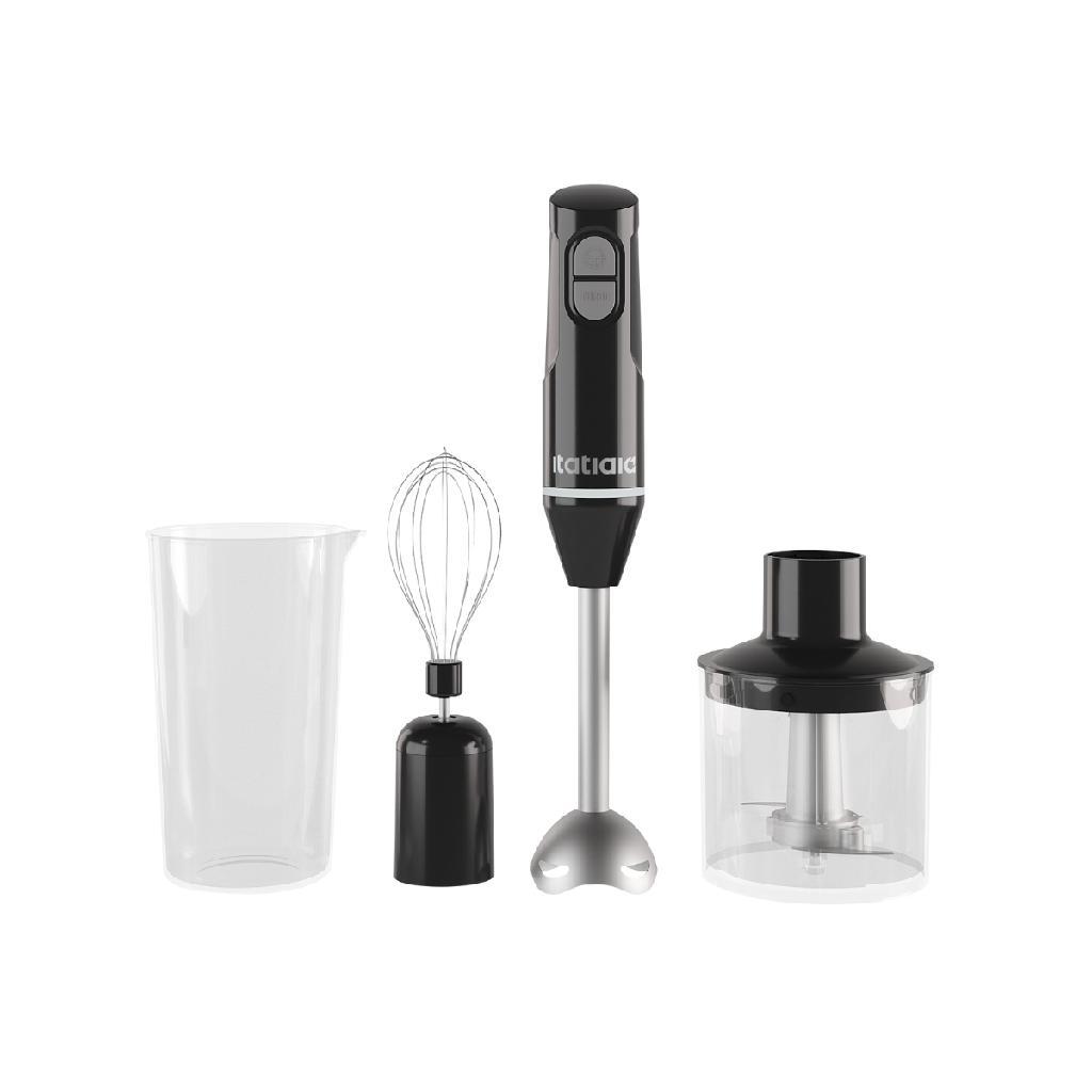 Mixer Portátil De Mão 3 Em 1 Inox Mid Preto