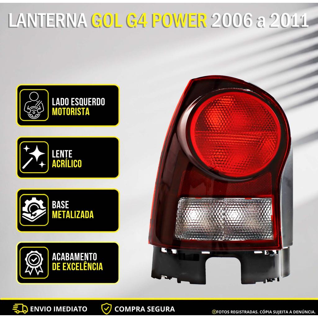PAR Lanterna Traseira Gol Power G4 2006 2007 2008 09 10 2011 · foto 2