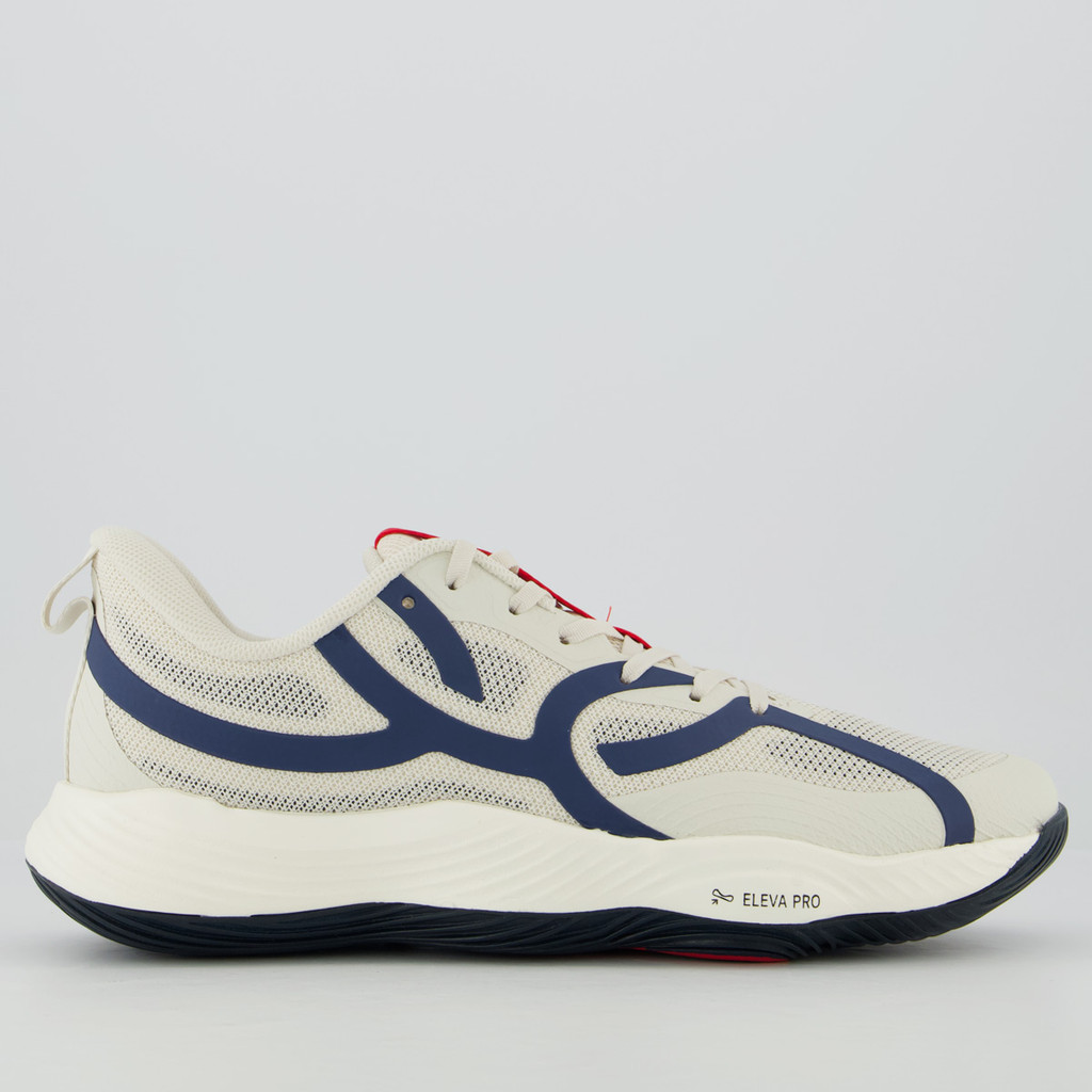 Tênis Olympikus Qu4dra 2 Off-White e Azul