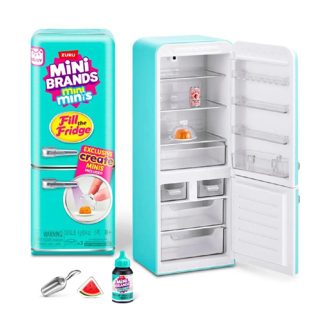 Mini Geladeira Fill The Fridge ZURU Mini Brands Candide Com Luz e Mini Minis