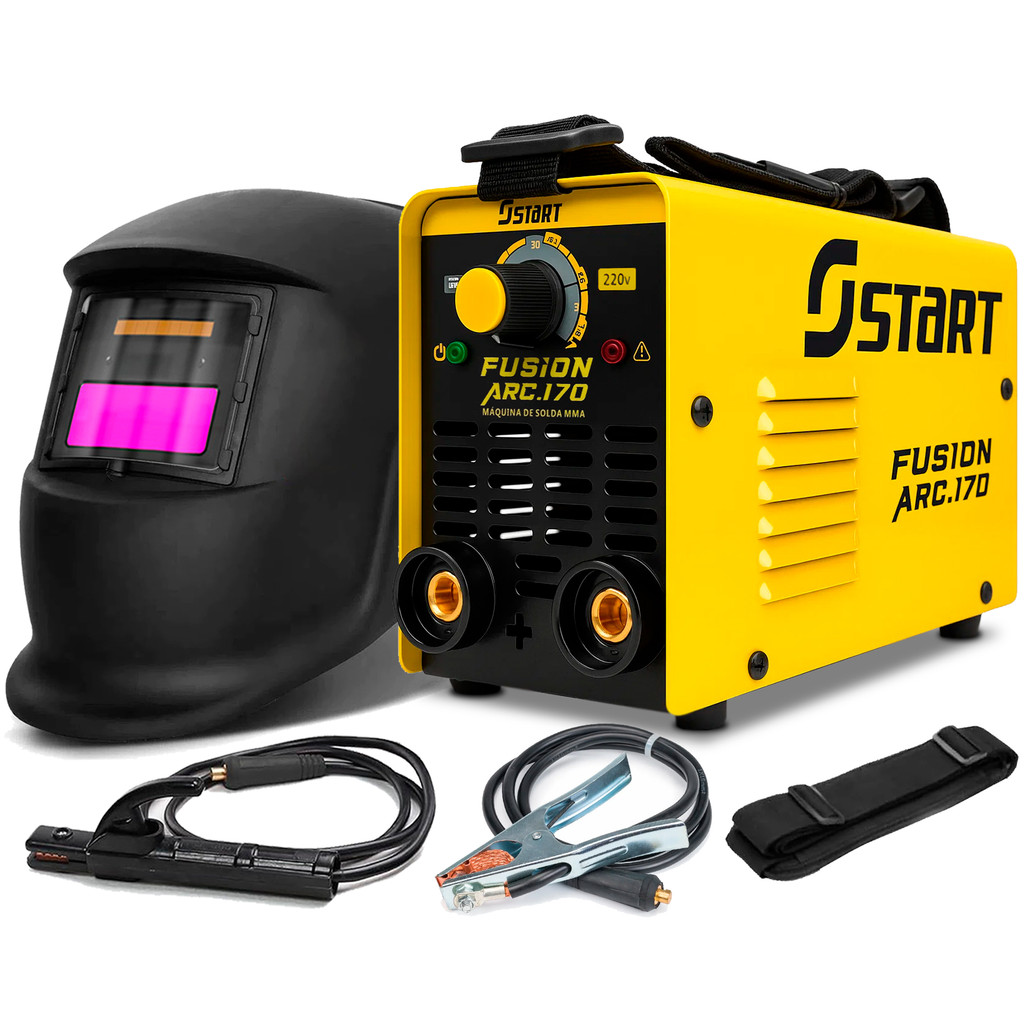 Máquina De Solda Inversora Bivolt 170a + Máscara de Solda