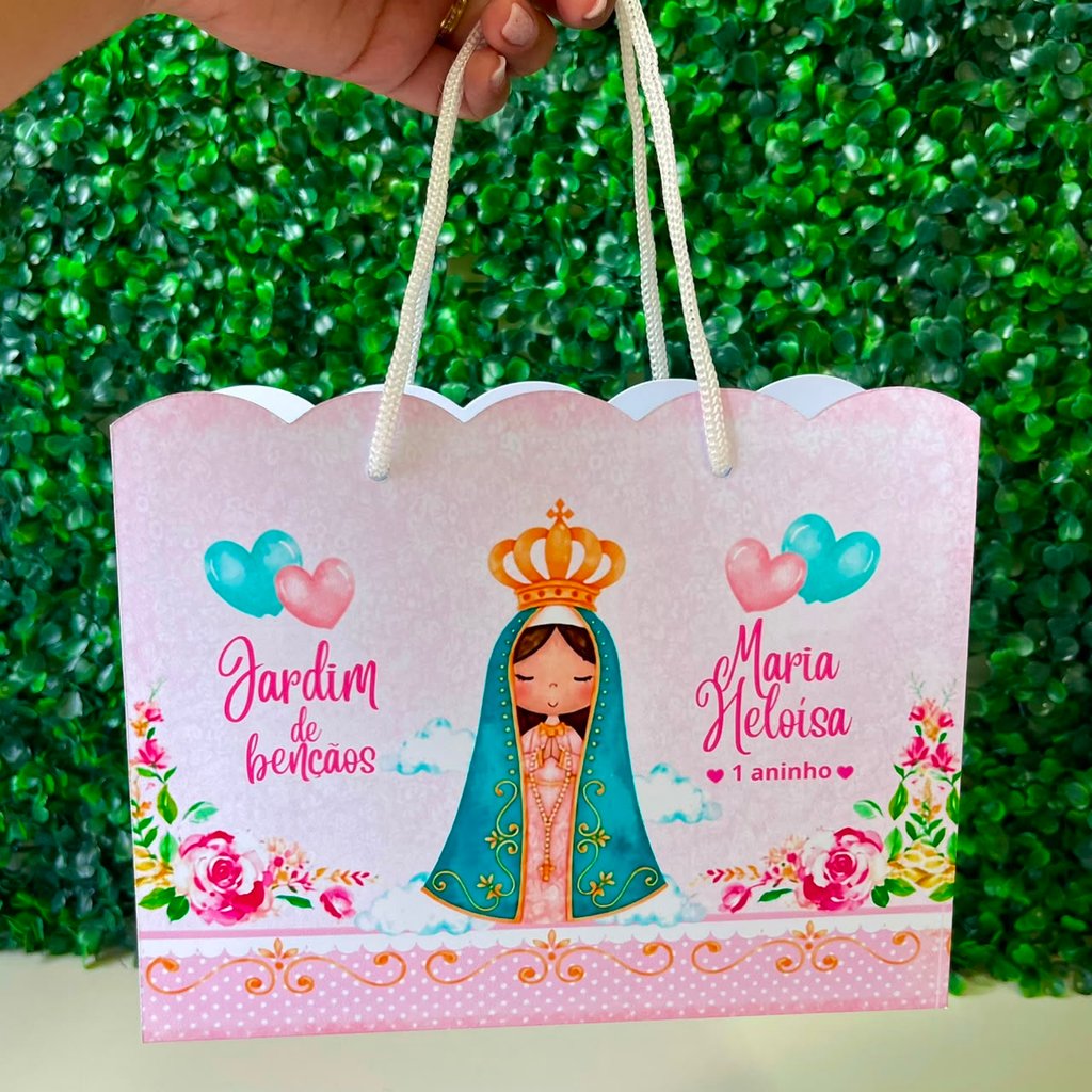 Sacolinha  Nuvem Personalizada NOSSA SENHORA APARECIDA | Lembrancinha Festa Infantil Aniversário