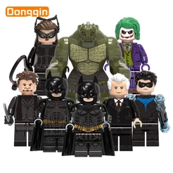 X0341 Minifiguras de Filmes de Super-Heróis da DC: Alfred Pennyworth, Crocodilo e Noturno