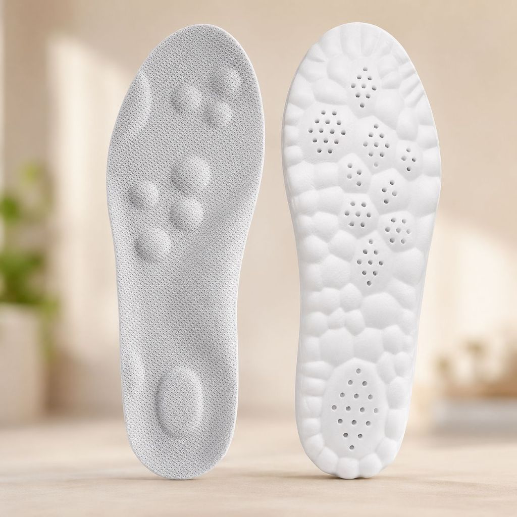Palmilha Ortopédica Gel 4D Nuvem Fascite Plantar Esporão Conforto Anatômica Absorção
