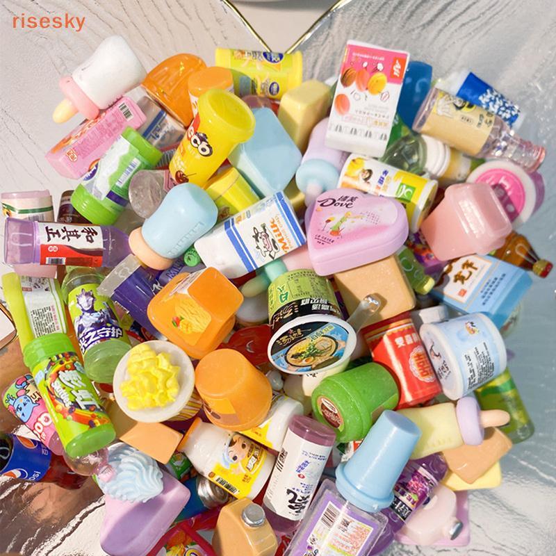 5 Peças Casa De Bonecas Em Miniatura Comida Lanches Bolos Conjunto De Bebidas Para Decoração De Cozinha De Boneca