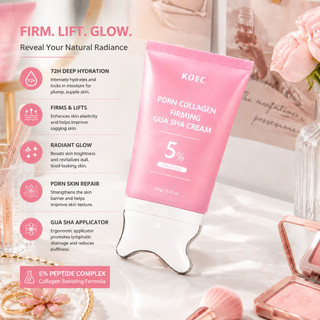 Novo Creme Facial/Para o Pescoço com Colágeno e Salmão Gua Sha PDRN