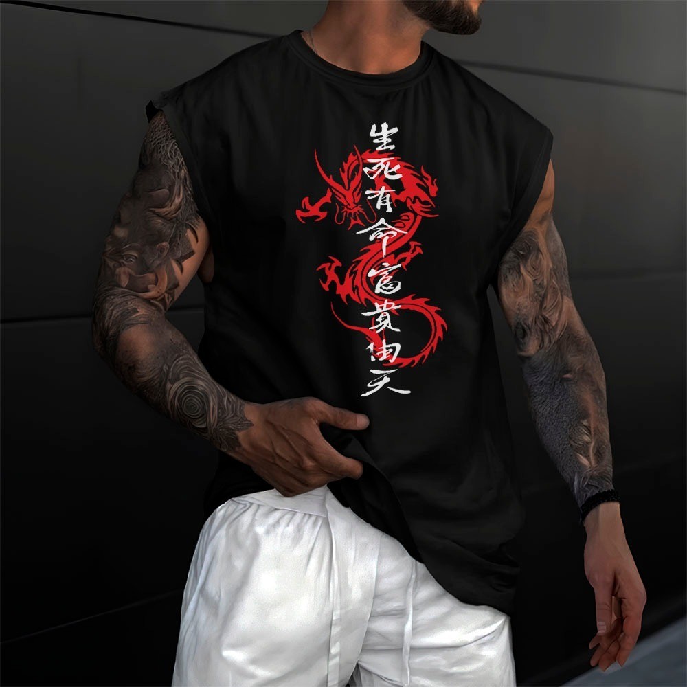 Camiseta Regata Oversized Machão Masculina Streetwear para Academia Estilosa Camisa Cavada