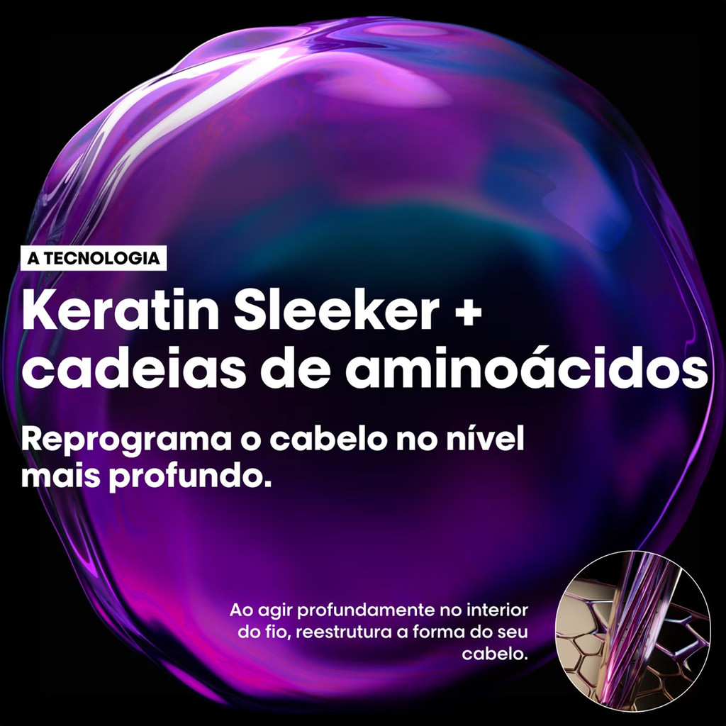 L'Oréal Professionnel Keratin Alpha Sleek Serie Expert - Shampoo 300ml — imagem 2 de 2