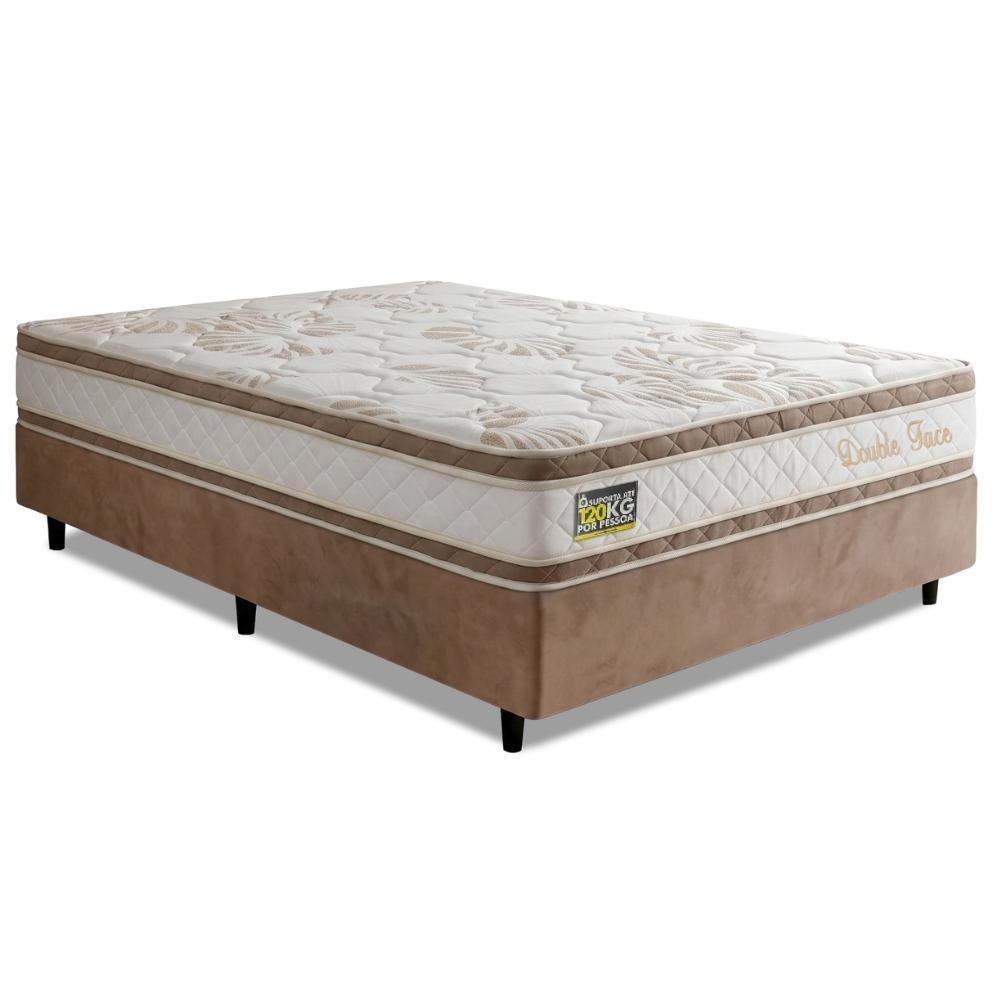 Cama Box Desmontável Queen Molas Ensacadas D33 Double Face 158x198x65cm Hellen - 120 kg por pessoa