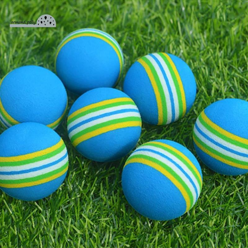 50 Pçs Prática Bolas De Golfe Treinamento Jardim Espuma Macia Elásticas Para Interna/Externa-Azul-Alta Qualidade