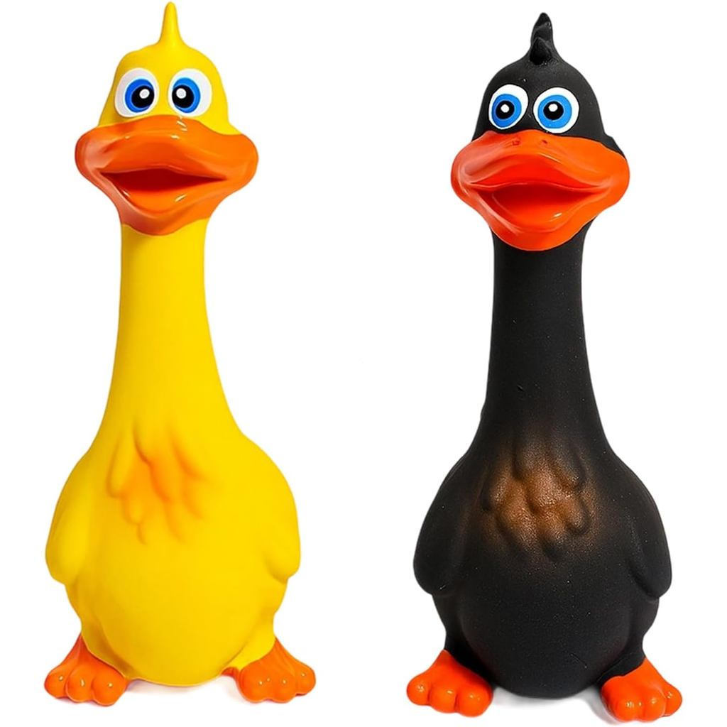 2 brinquedos sonoros para cães, galinha de borracha, brinquedo interativo para mastigar para filhotes, produtos para saú