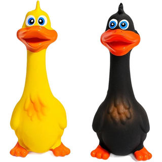 2 brinquedos sonoros para cães, galinha de borracha, brinquedo interativo para mastigar para filhotes, produtos para saú