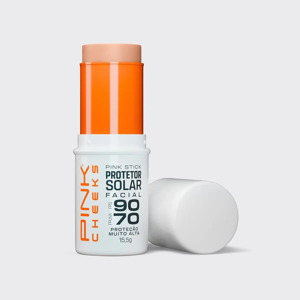 Protetor Solar Facial Pink Stick Pink Cheeks Fps 90 Cor 15km Pink Cheeks Bastão