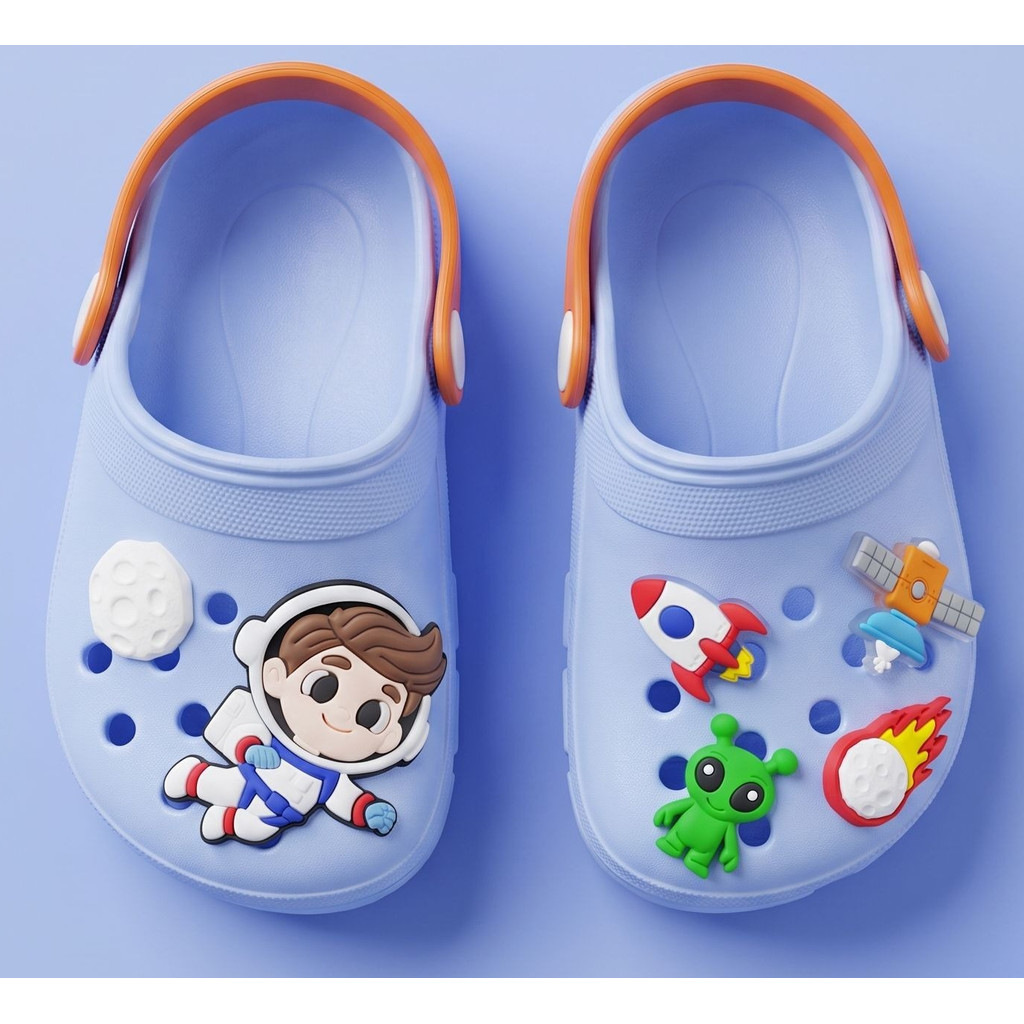 Sandalia infantil menino  babuche  Astronatua Infantil Espacial Menino Confortável Leve Antiderrapante Macio