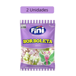 Kit 2 Pacotes de Marshmallow Borboleta 250g Fini