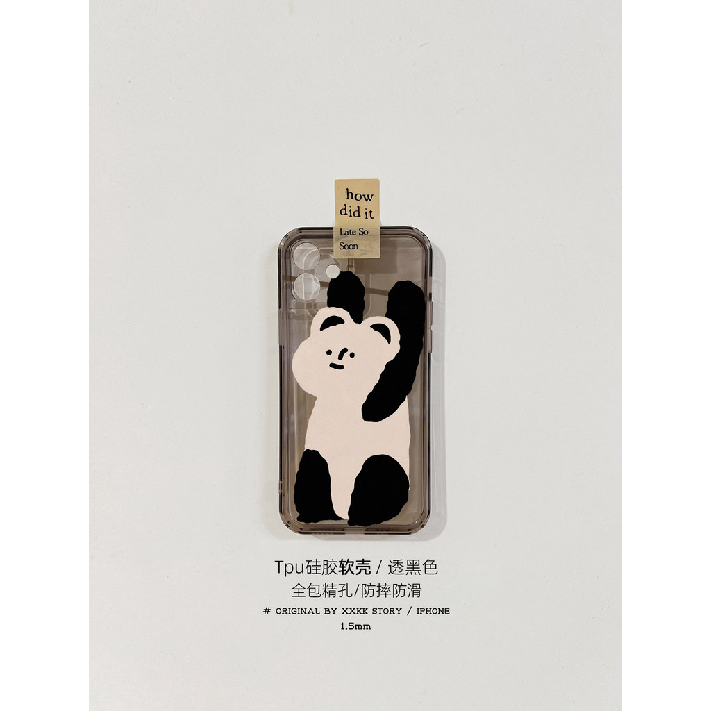 Bonito Urso Grande Novo Estilo Apple 17 Capa de Telefone Fina Leve Durável Não Amarelecimento 17pro Capa Macia de Silico