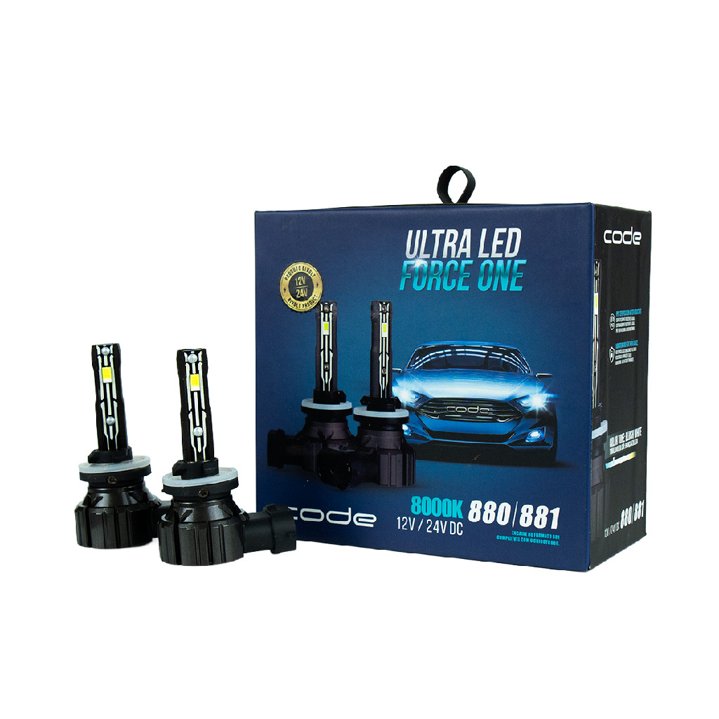 Imagem Lâmpada Ultra Led 880 881 8000k 24w Force One Code
