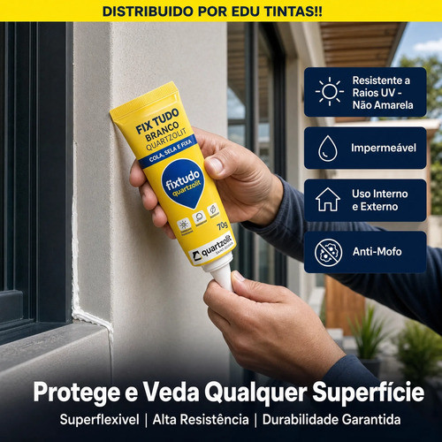 Fixtudo Bisnaga Branco Quartzolit 70g