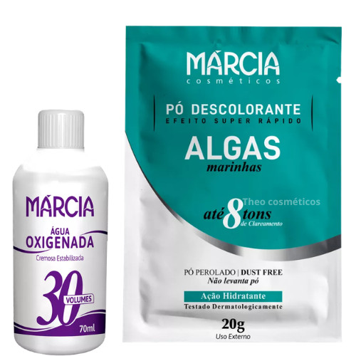Kit Econômico Descolorante de pelos / Mechas Algas Marinhas