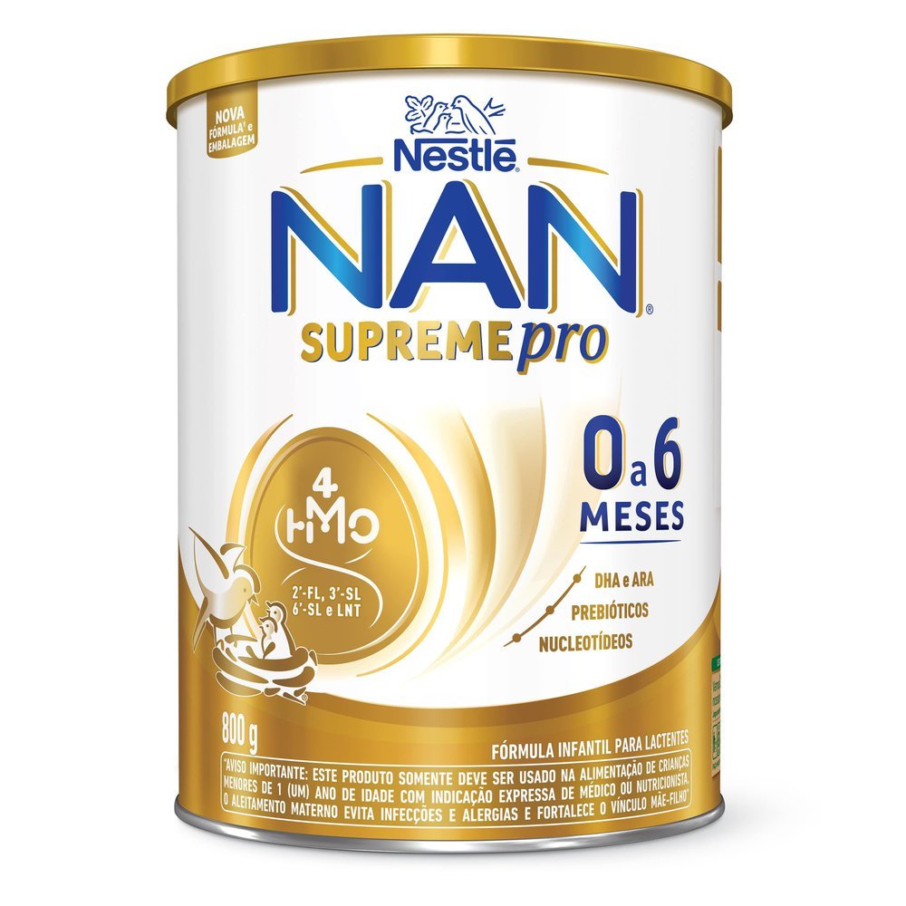 Fórmula infantil para lactentes Nan Supreme Pro 0 a 6 meses 800g