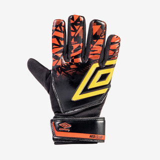 Luva de Goleiro Infantil Umbro Neo Club Preto e Vermelho