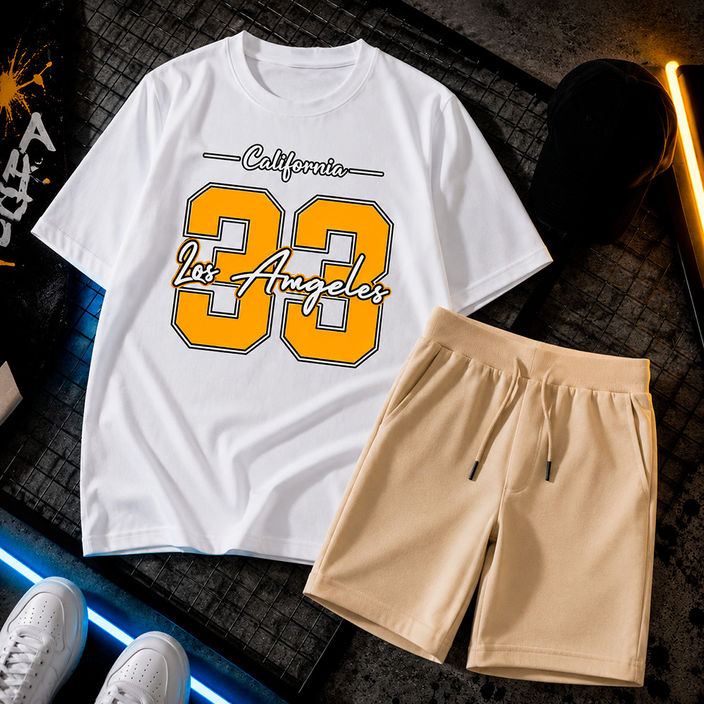 Kit Masculino Conjunto Infantil  Bermuda Menino Infantil Kit Conjunto infantil Bermuda + Camisa Kids