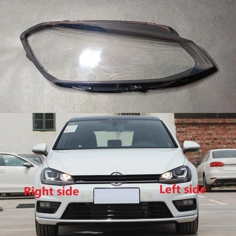 Lente Do Farol Escudo Capa Abajur Transparente De Vidro Para Volkswagen VW Golf 7 MK7 GTI 2014 2015 2016 2017 Peças Auto