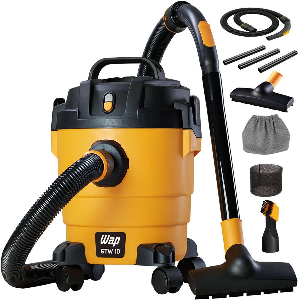 Aspirador de Pó e Água 10 Litros Com Rodas Função Soprador de Folhas WAP