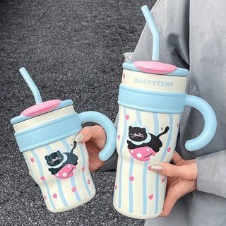 Big Mac Ice Mac Cup Copo térmico de palha de grande capacidade para meninas 2024 Copo de armazenamento frio para escritó