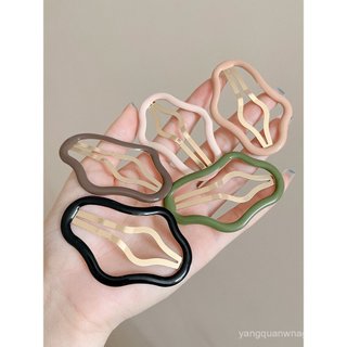 Grampo de cabelo oco em forma de nuvem feminino bb clipe de cabelo quebrado testa franja clipe lateral lateral High-End