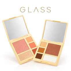 Paleta Glam Selection Glass Ruby Rose – Blush, Iluminador e Sombra