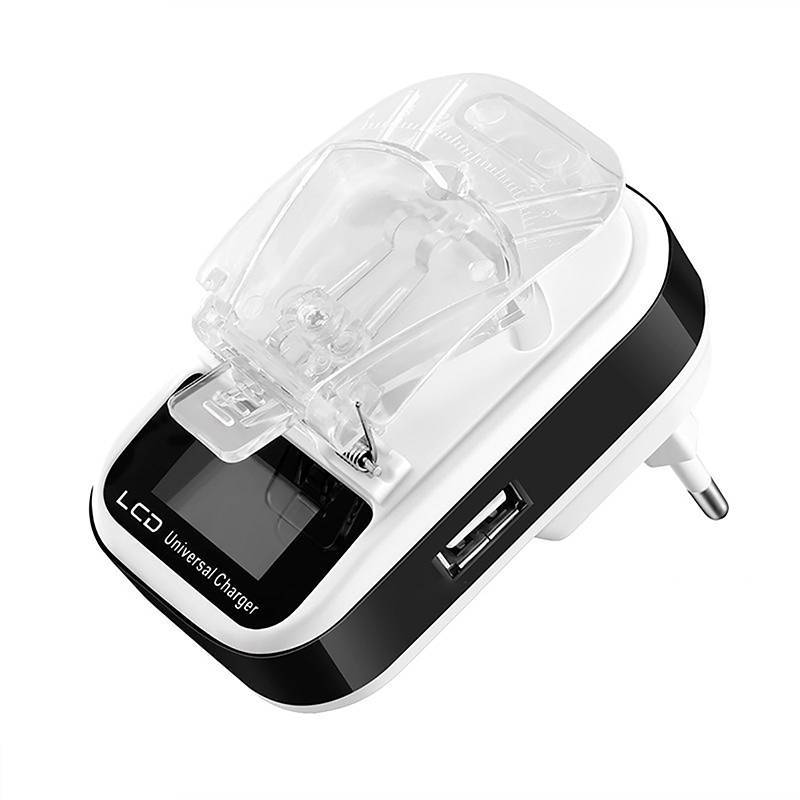 [Nis] Carregador De Bateria Universal Para Viagem Carregamento De Parede USB Com Display LCD Câmera De Celular [BR]