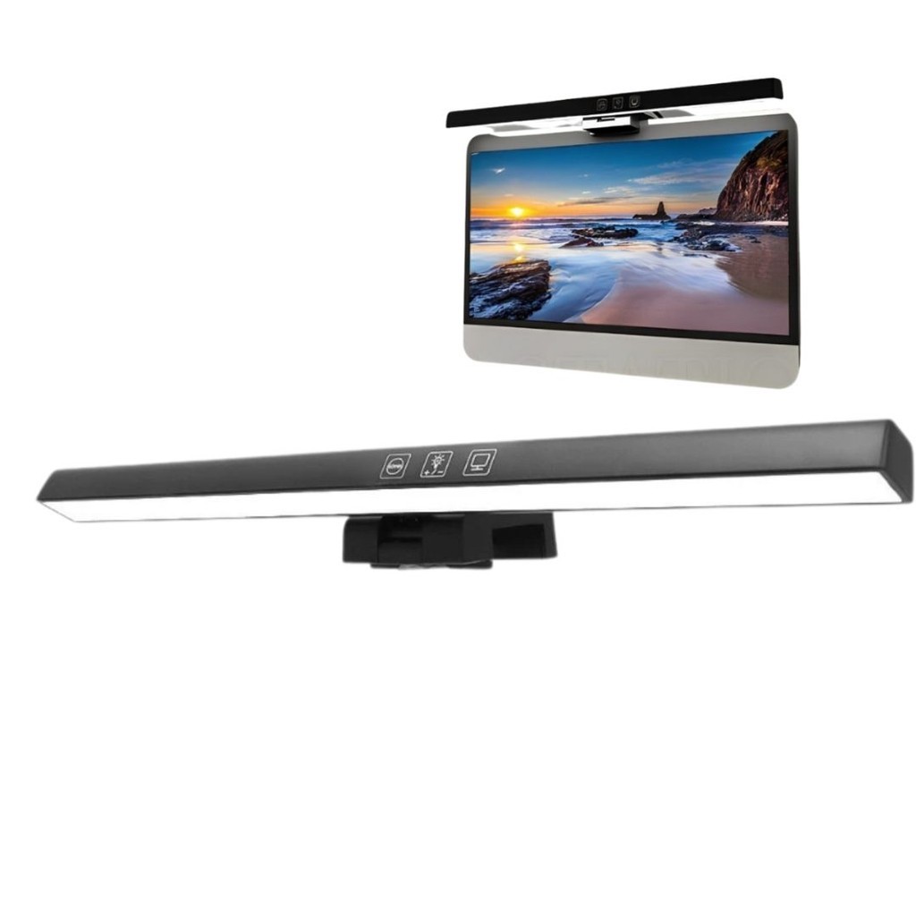 Luz Suspensa de Tela USB-C 3 Modos de Cor e Ajuste de Ângulo CHEF D