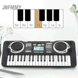 Jnfmmy Mingzhe piano elétrico portátil placa chave 37 teclas teclado eletrônico de música digital com 2 modos brinquedo