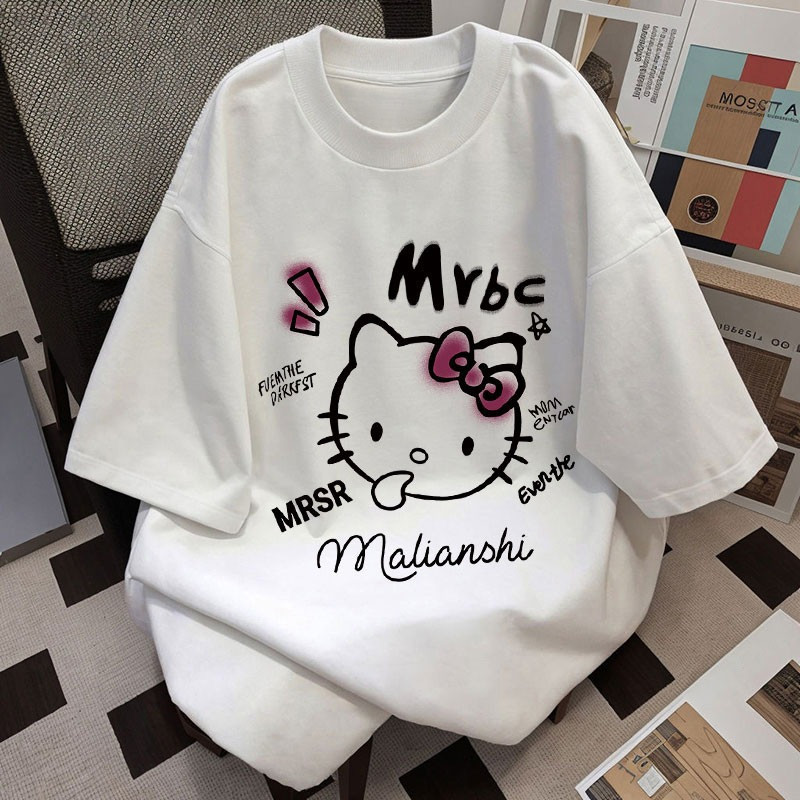 [Camiseta Premium Algodão Puro]LA Plus Size Unissex-Oversized Confortável Estilo Casual Camiseta Tecido Respirável#17045